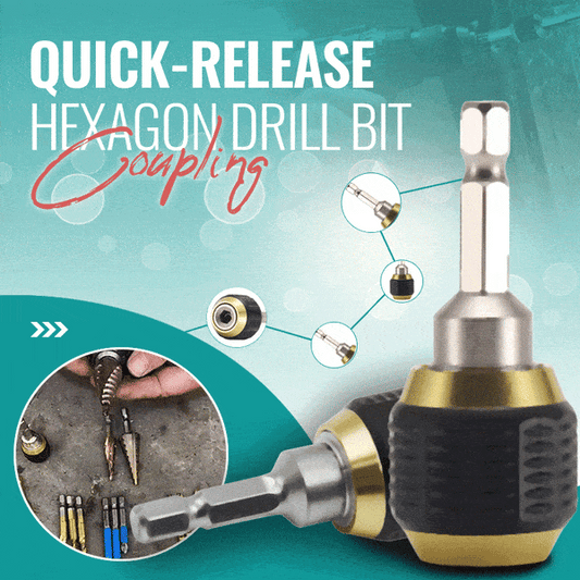 🎁Quick-release Hexagon Drill Bit Coupling